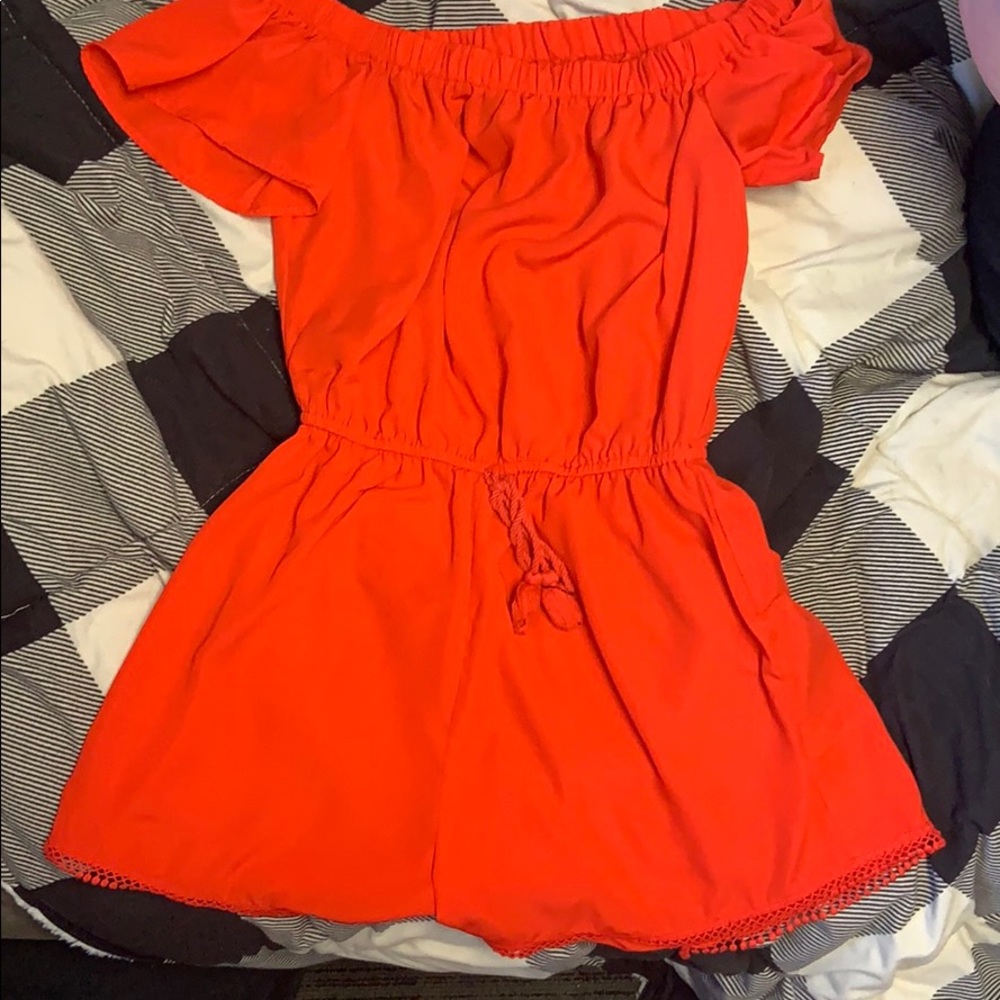 red romper